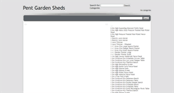 Desktop Screenshot of pentgardensheds.co.uk